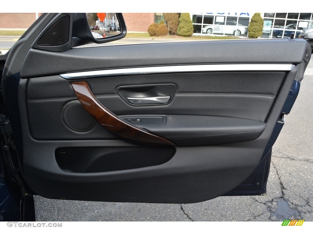 2017 BMW 4 Series 430i xDrive Gran Coupe Black Door Panel Photo #118845442