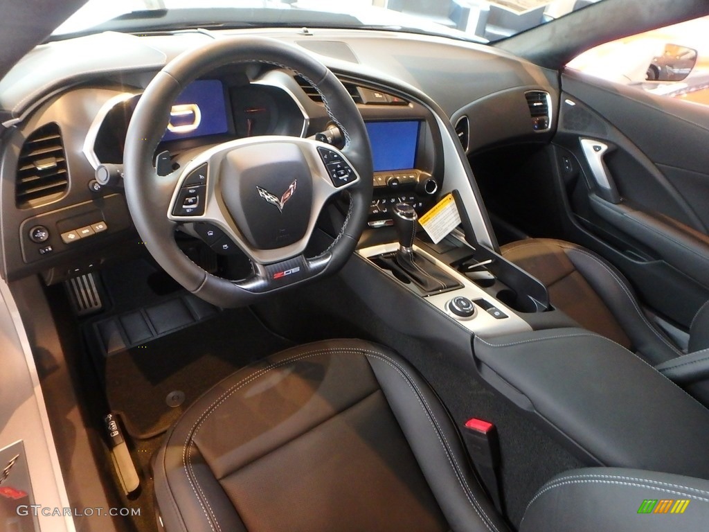 Jet Black Interior 2017 Chevrolet Corvette Z06 Coupe Photo #118845955