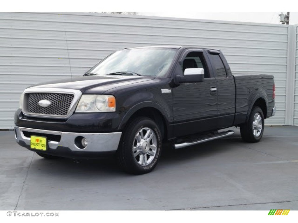 2006 F150 Lariat SuperCab - Black / Black photo #3