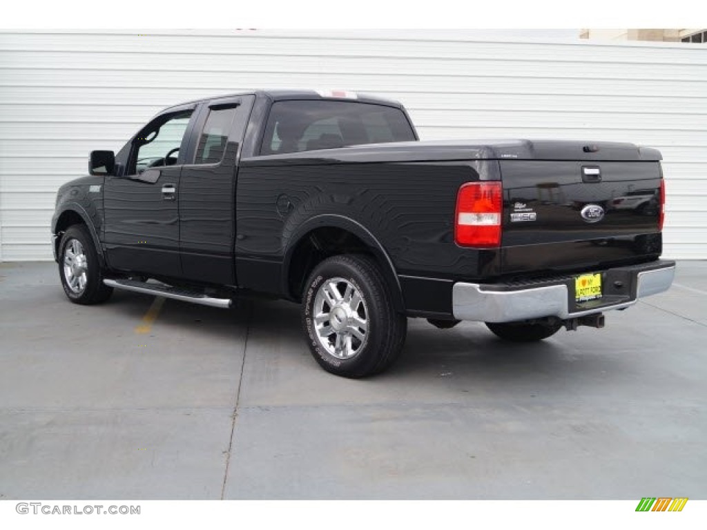 2006 F150 Lariat SuperCab - Black / Black photo #4