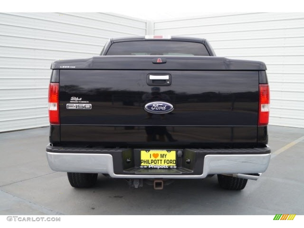 2006 F150 Lariat SuperCab - Black / Black photo #5