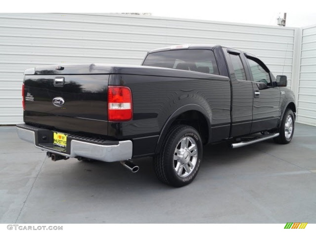 2006 F150 Lariat SuperCab - Black / Black photo #6