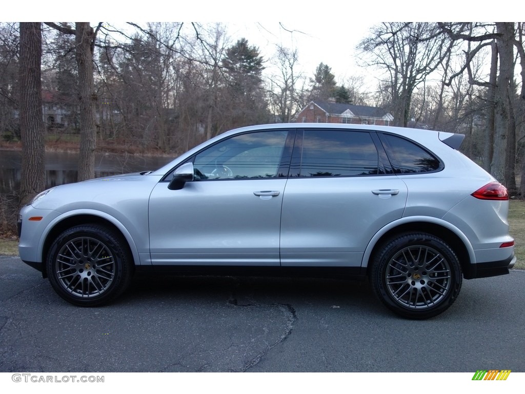 2017 Cayenne Platinum Edition - Rhodium Silver Metallic / Black photo #3