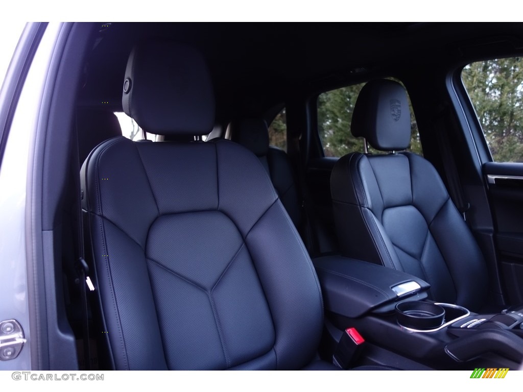 Black Interior 2017 Porsche Cayenne Platinum Edition Photo #118847485
