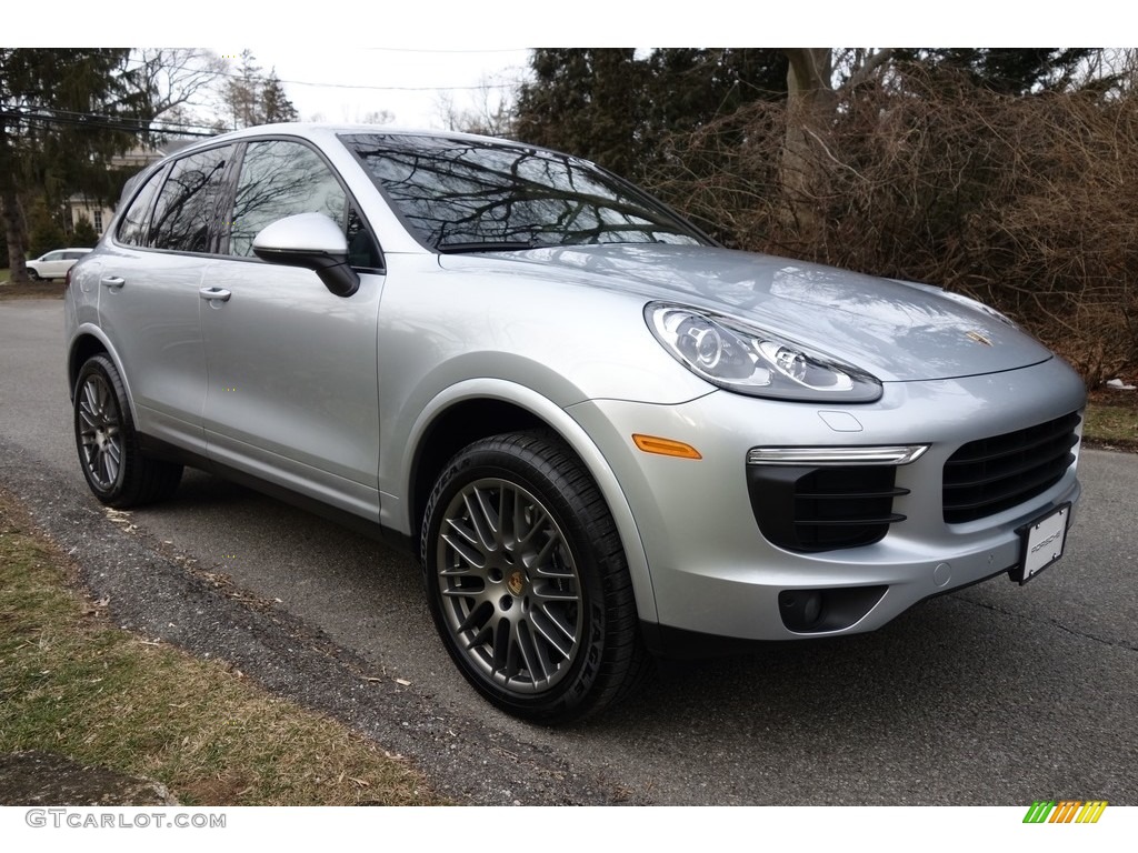 Rhodium Silver Metallic 2017 Porsche Cayenne Platinum Edition Exterior Photo #118847689