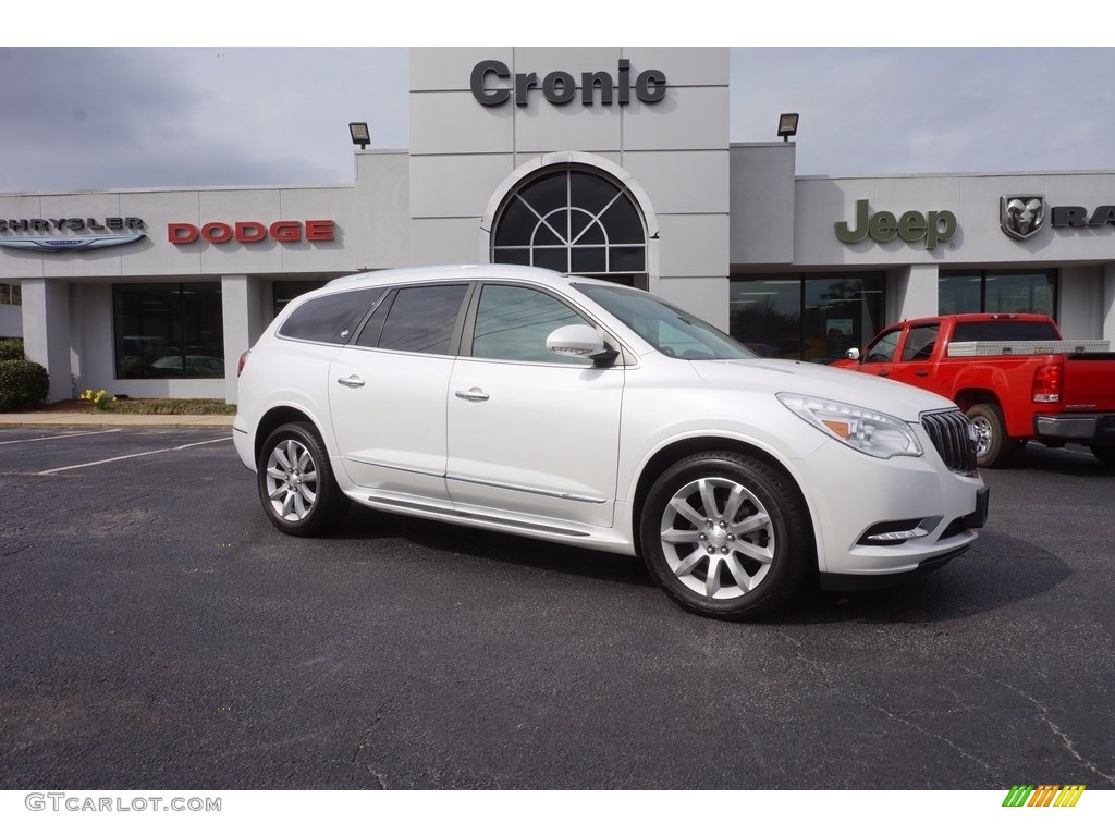 2016 Enclave Premium AWD - Summit White / Ebony/Dark Plum photo #1