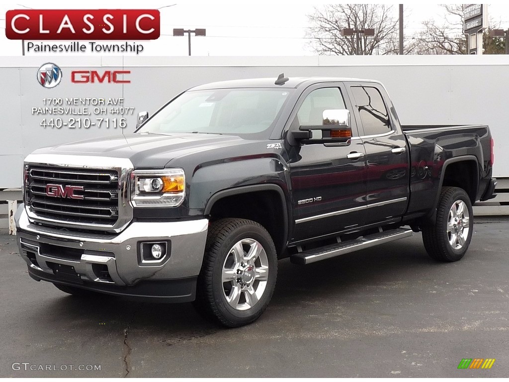 2017 Sierra 2500HD SLT Double Cab 4X4 - Dark Slate Metallic / Jet Black photo #1