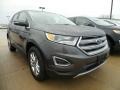 2017 Magnetic Metallic Ford Edge Titanium AWD  photo #1