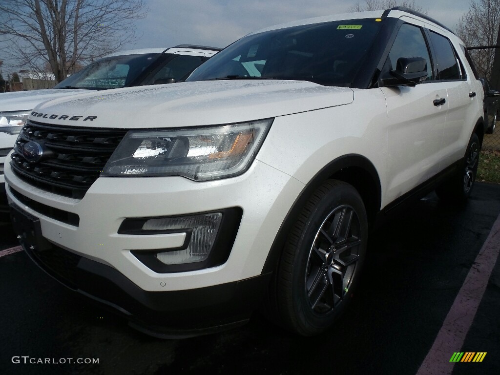 2017 Explorer Sport 4WD - White Platinum / Ebony Black photo #1