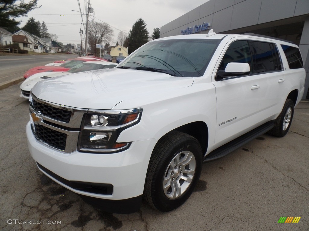 2017 Suburban LT 4WD - Summit White / Cocoa/Dune photo #1