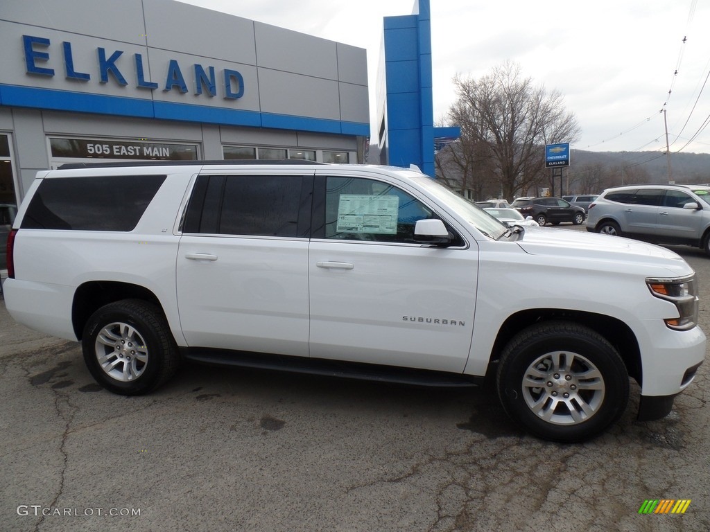 2017 Suburban LT 4WD - Summit White / Cocoa/Dune photo #4