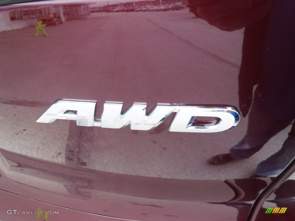 2014 CR-V LX AWD - Basque Red Pearl II / Gray photo #10