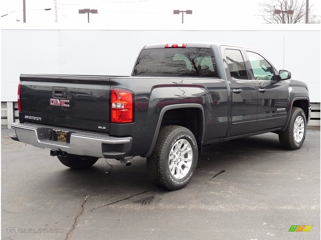 2017 Sierra 1500 SLE Double Cab 4WD - Dark Slate Metallic / Jet Black photo #2