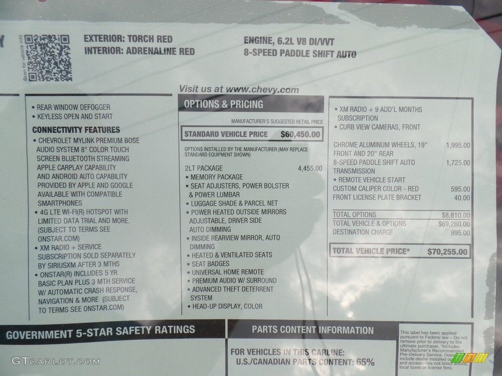 2017 Corvette Stingray Coupe - Torch Red / Adrenaline Red photo #48