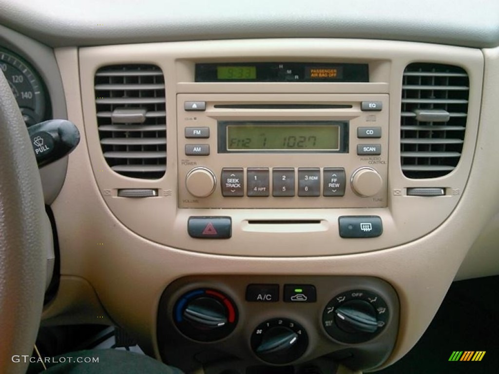 2007 Rio LX Sedan - Black / Beige photo #4