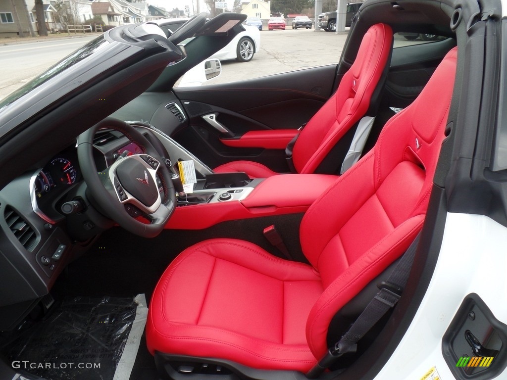 Adrenaline Red Interior 2017 Chevrolet Corvette Stingray Coupe Photo #118856504