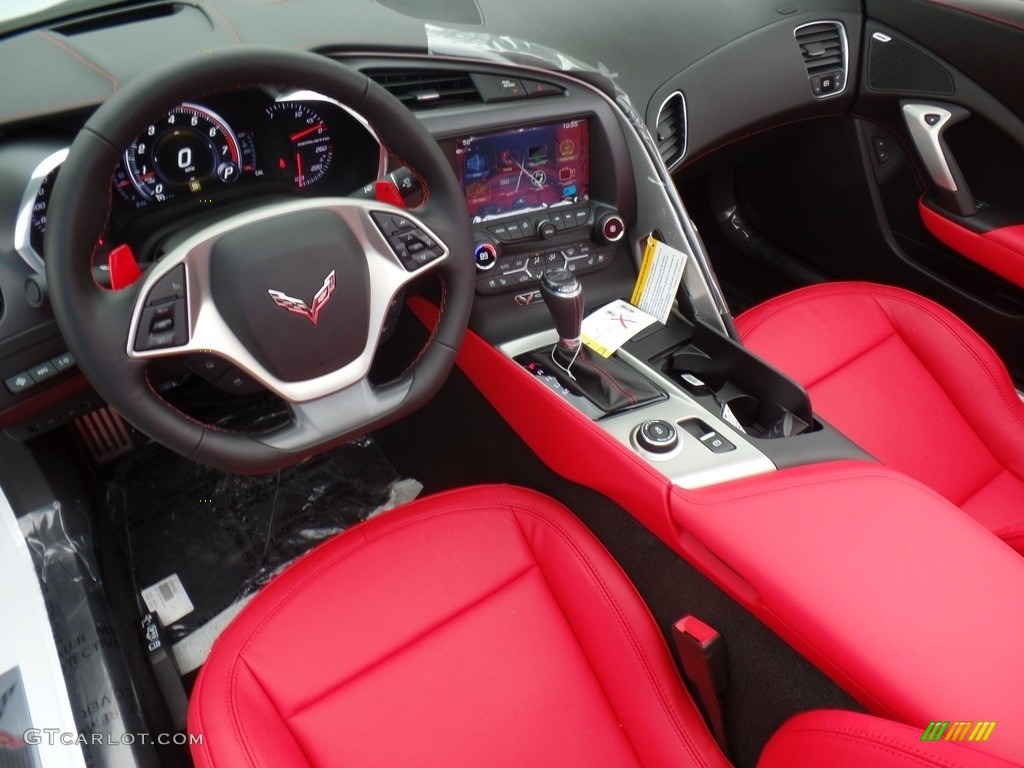 Adrenaline Red Interior 2017 Chevrolet Corvette Stingray Coupe Photo #118856531