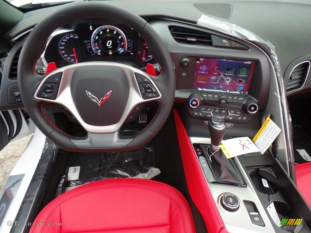 2017 Chevrolet Corvette Stingray Coupe Adrenaline Red Dashboard Photo #118856561