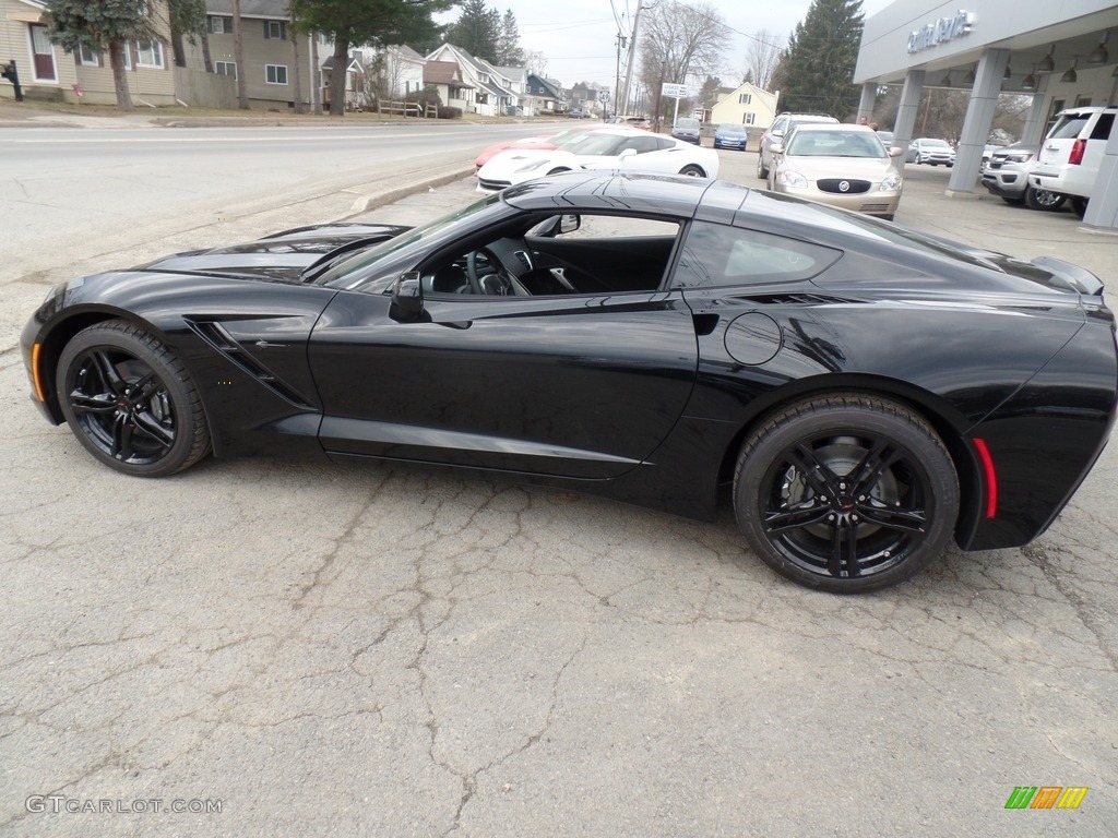 2017 Corvette Stingray Coupe - Black / Jet Black photo #2