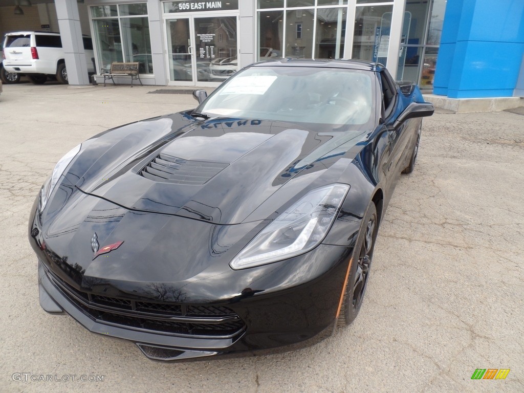 2017 Corvette Stingray Coupe - Black / Jet Black photo #3