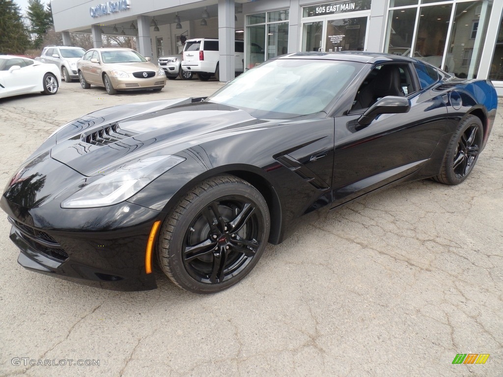 2017 Corvette Stingray Coupe - Black / Jet Black photo #4