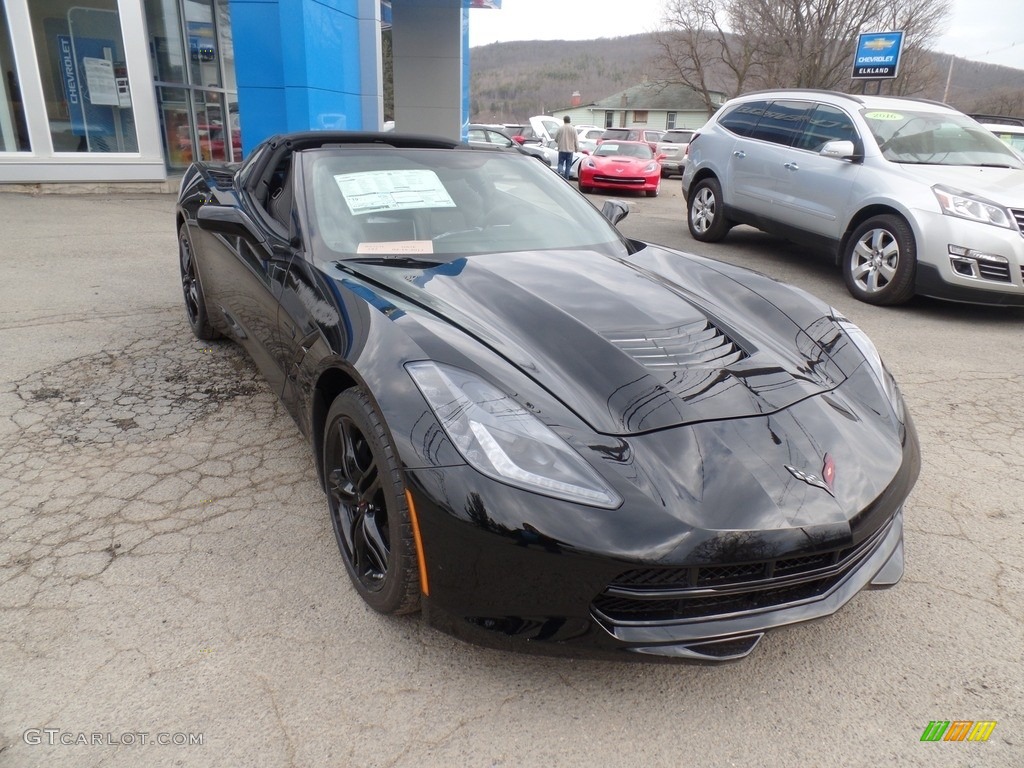 2017 Corvette Stingray Coupe - Black / Jet Black photo #7
