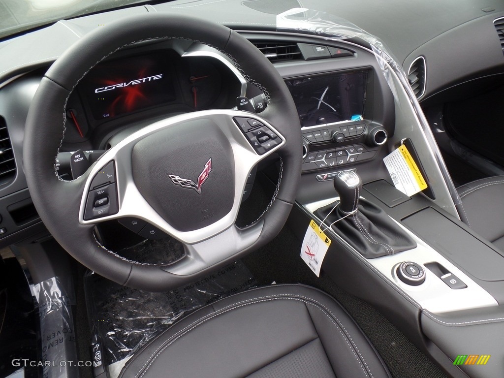 Jet Black Interior 2017 Chevrolet Corvette Stingray Coupe Photo #118857731