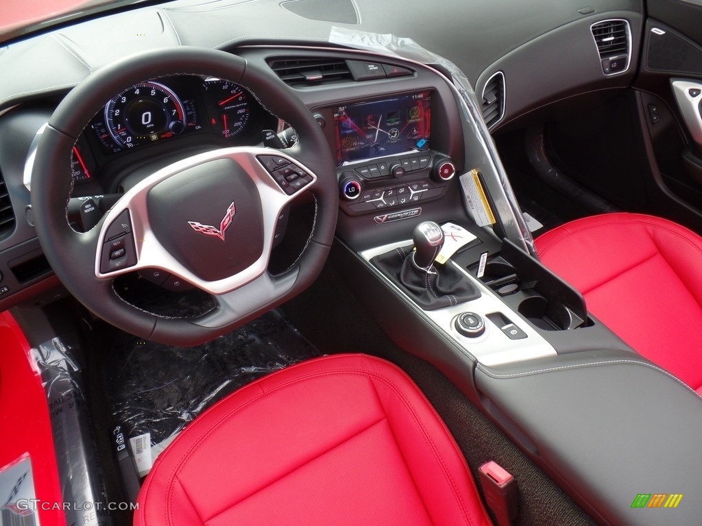Adrenaline Red Interior 2017 Chevrolet Corvette Stingray Coupe Photo #118858726