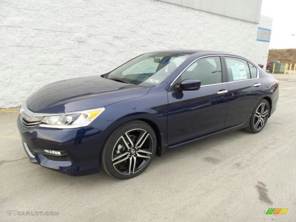 Obsidian Blue Pearl 2017 Honda Accord Sport Sedan Exterior Photo #118859012