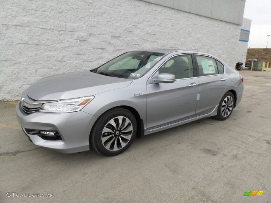 Lunar Silver Metallic 2017 Honda Accord Hybrid Touring Sedan Exterior Photo #118860104