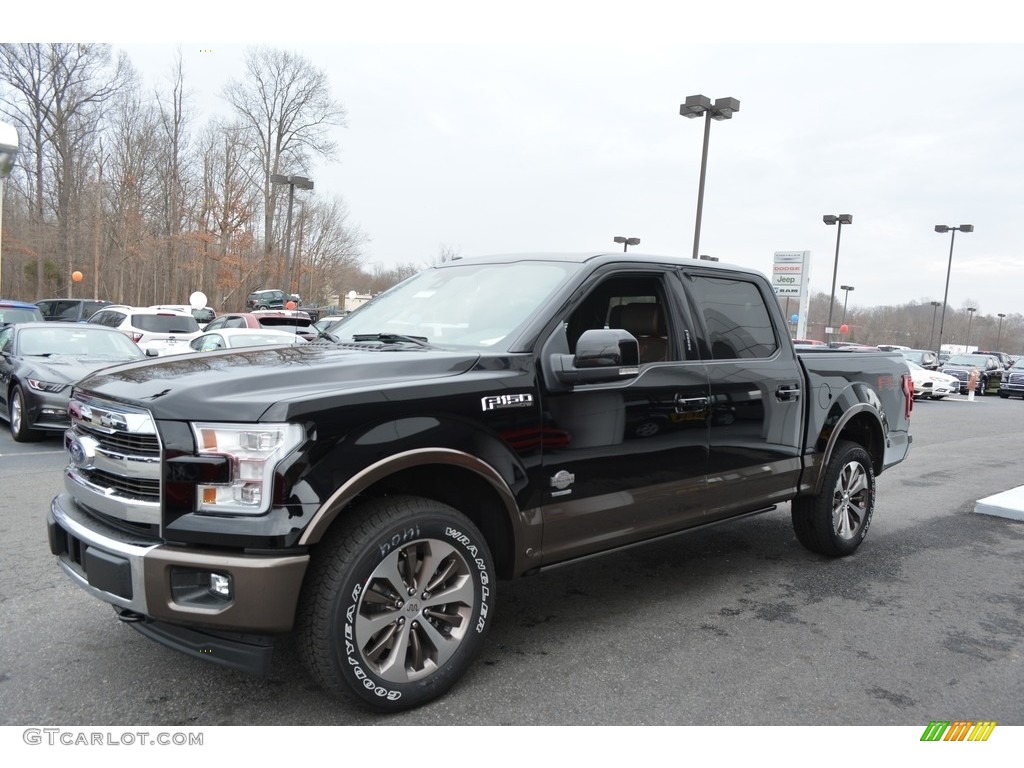 2017 F150 King Ranch SuperCrew 4x4 - Shadow Black / King Ranch Java photo #3