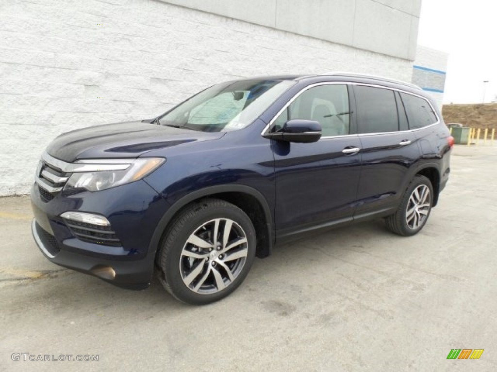 Obsidian Blue Metallic 2017 Honda Pilot Touring AWD Exterior Photo #118861127