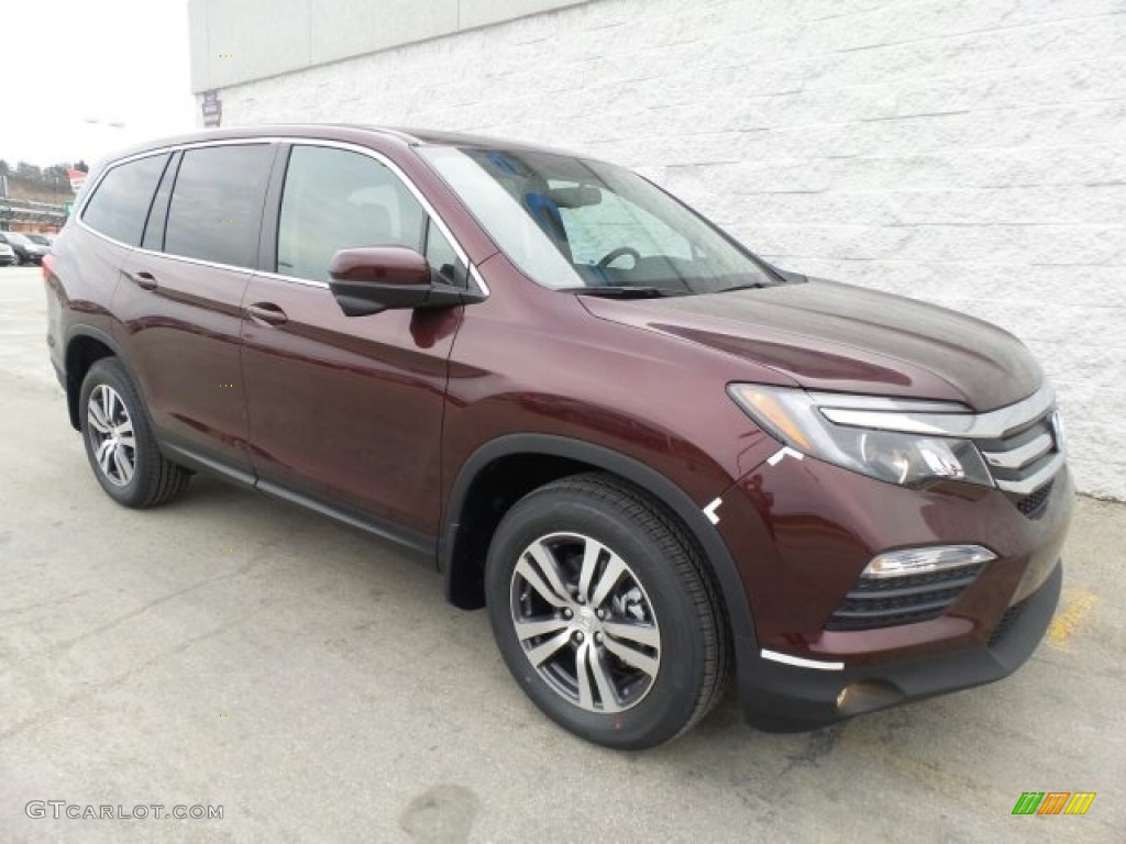 Dark Cherry Pearl 2017 Honda Pilot EX-L AWD Exterior Photo #118862339