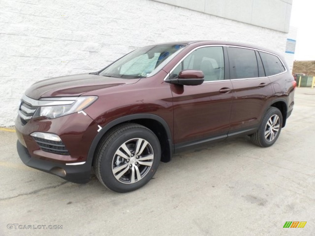 Dark Cherry Pearl 2017 Honda Pilot EX-L AWD Exterior Photo #118862410