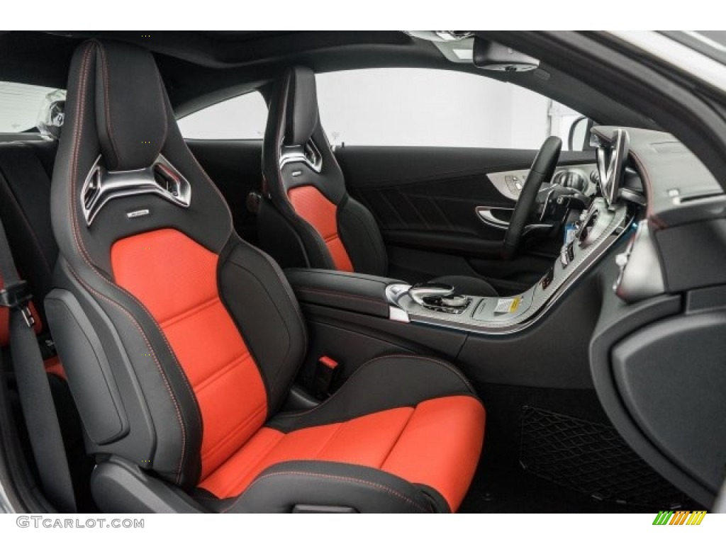 AMG Black/Red Pepper Interior 2017 Mercedes-Benz C 63 AMG Coupe Photo #118863170