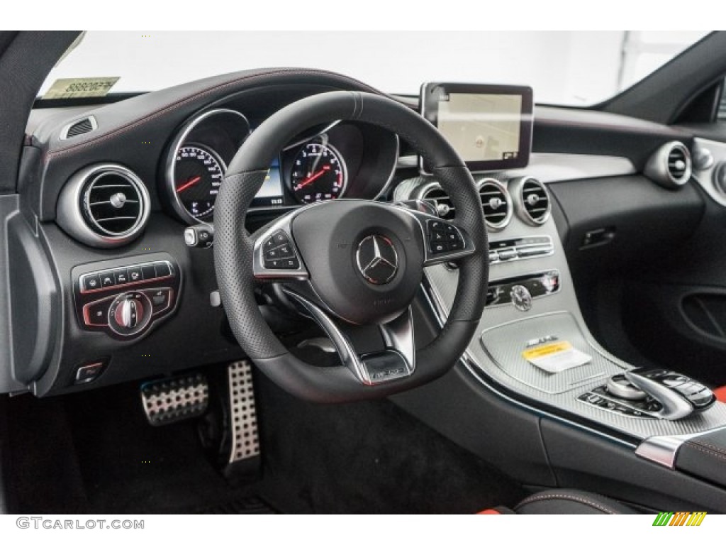 2017 Mercedes-Benz C 63 AMG Coupe AMG Black/Red Pepper Dashboard Photo #118863217