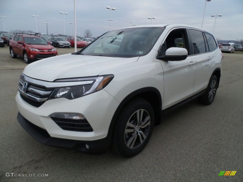 White Diamond Pearl 2017 Honda Pilot EX-L AWD Exterior Photo #118863842