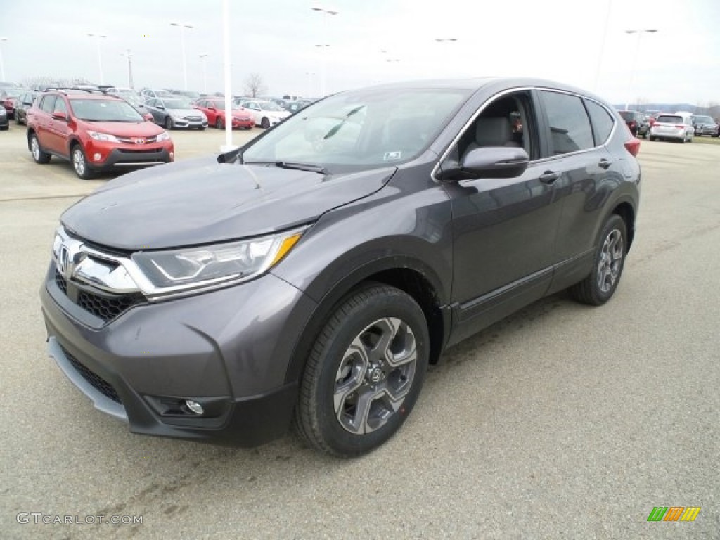 2017 CR-V EX-L AWD - Gunmetal Metallic / Gray photo #5