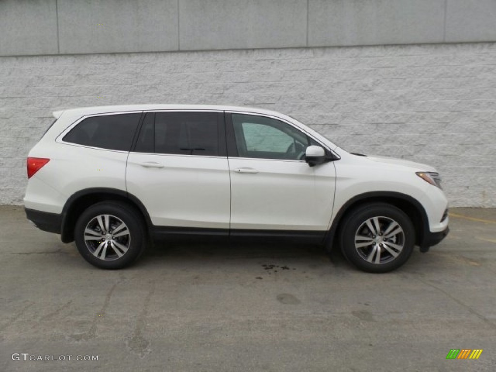 White Diamond Pearl 2017 Honda Pilot EX-L AWD Exterior Photo #118864337