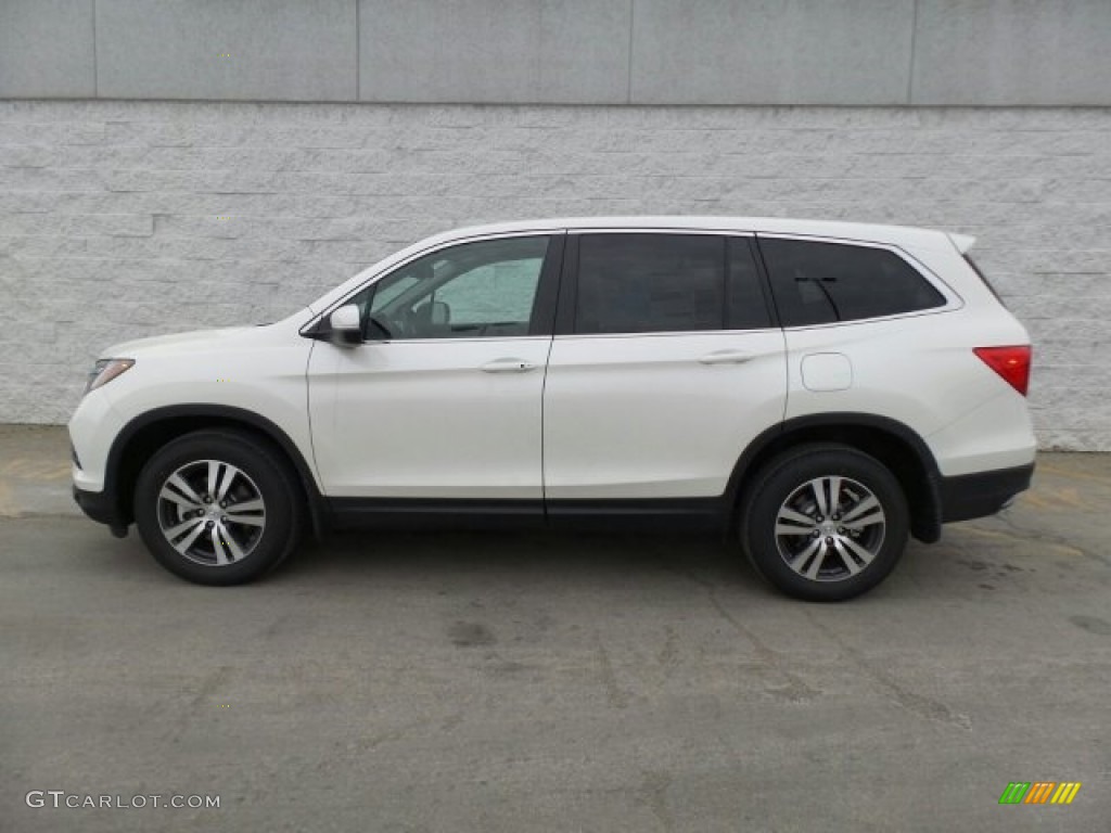 White Diamond Pearl 2017 Honda Pilot EX-L AWD Exterior Photo #118864418