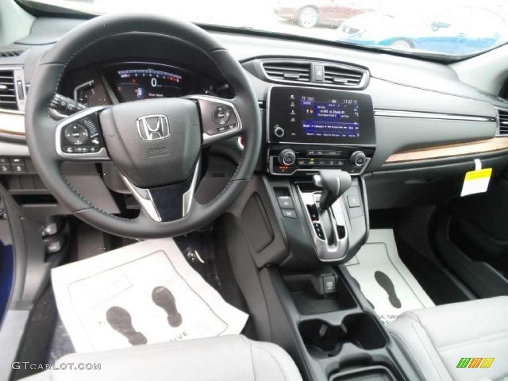 2017 CR-V EX-L AWD - Obsidian Blue Pearl / Gray photo #12