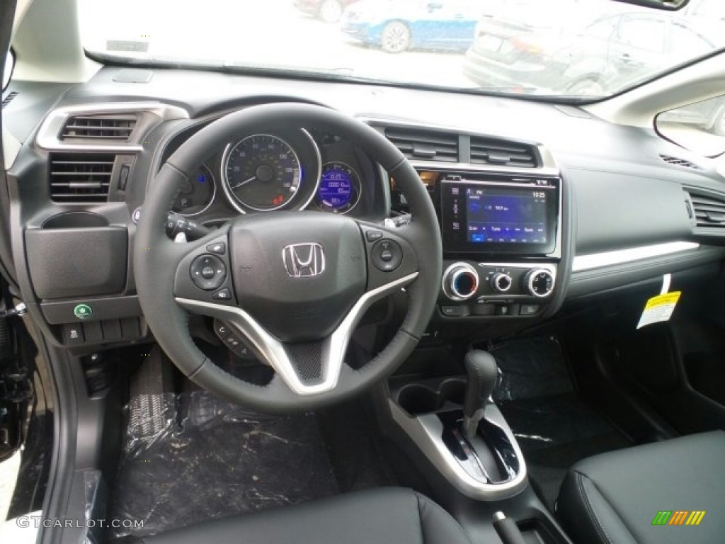 2017 Honda Fit EX-L Black Dashboard Photo #118865273