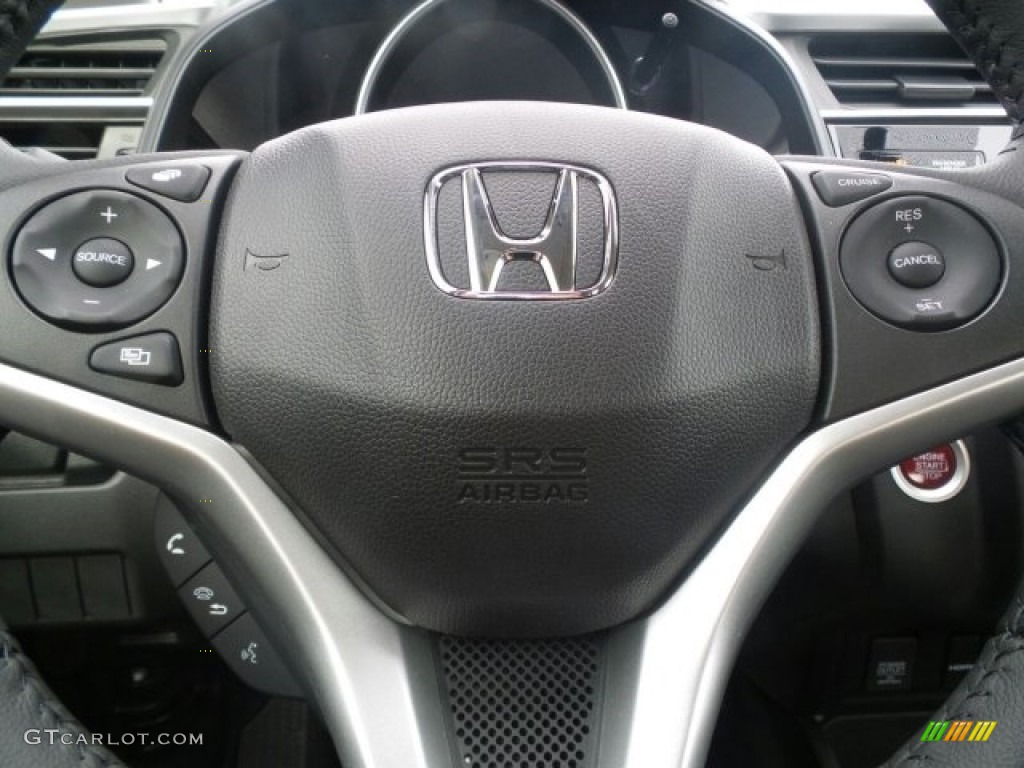 2017 Honda Fit EX-L Black Steering Wheel Photo #118865288
