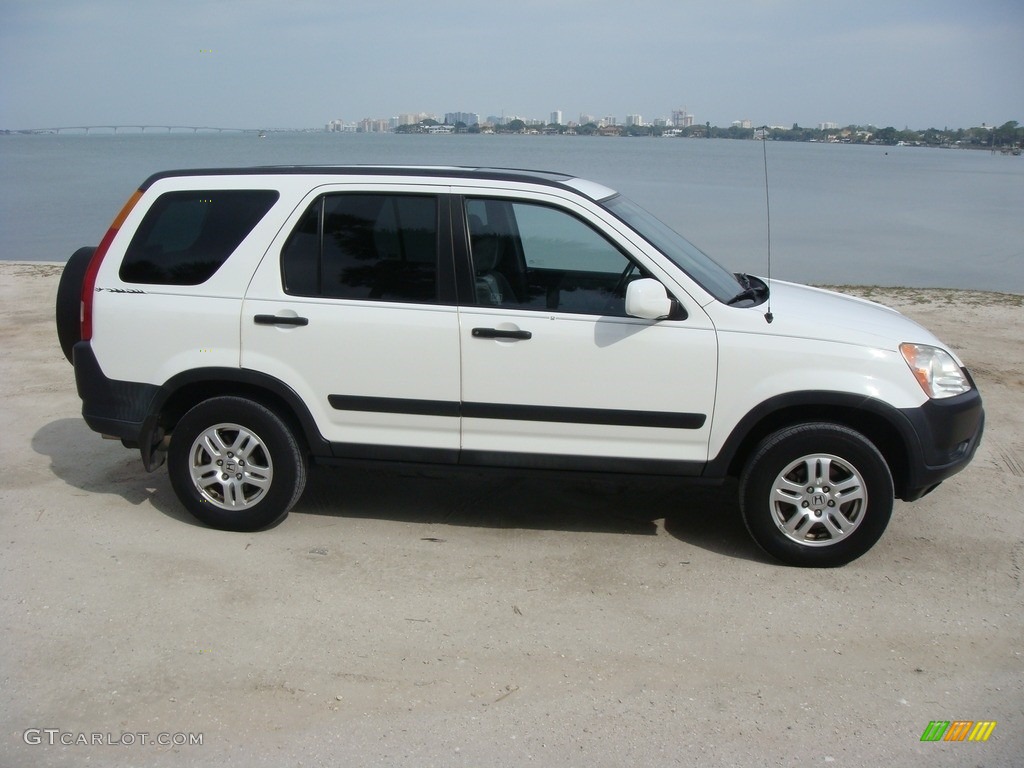 2003 CR-V EX 4WD - Taffeta White / Black photo #8