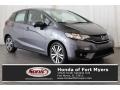 Modern Steel Metallic 2015 Honda Fit EX-L