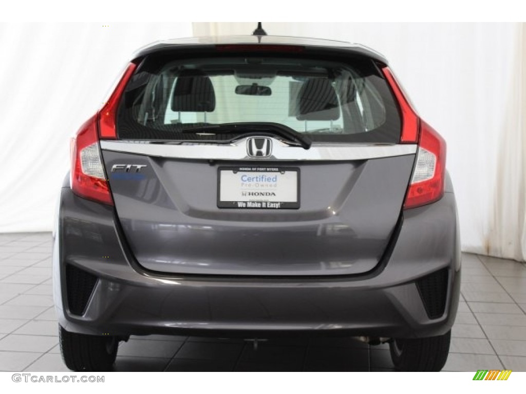 2015 Fit EX-L - Modern Steel Metallic / Black photo #6