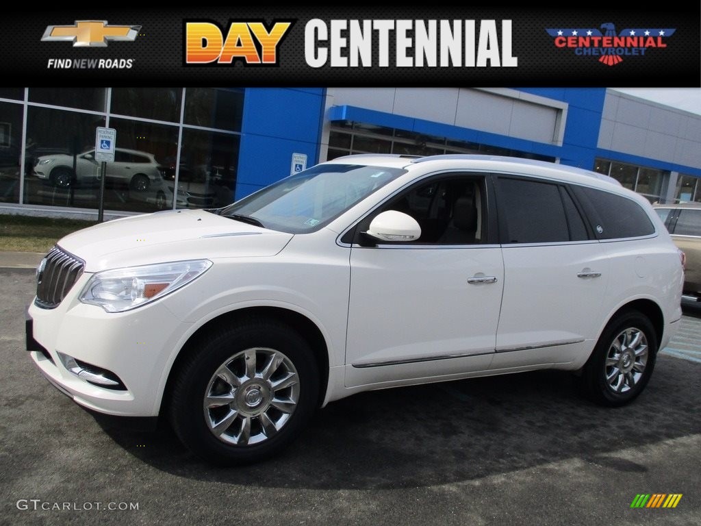 2014 Enclave Leather AWD - White Opal / Cocoa photo #1