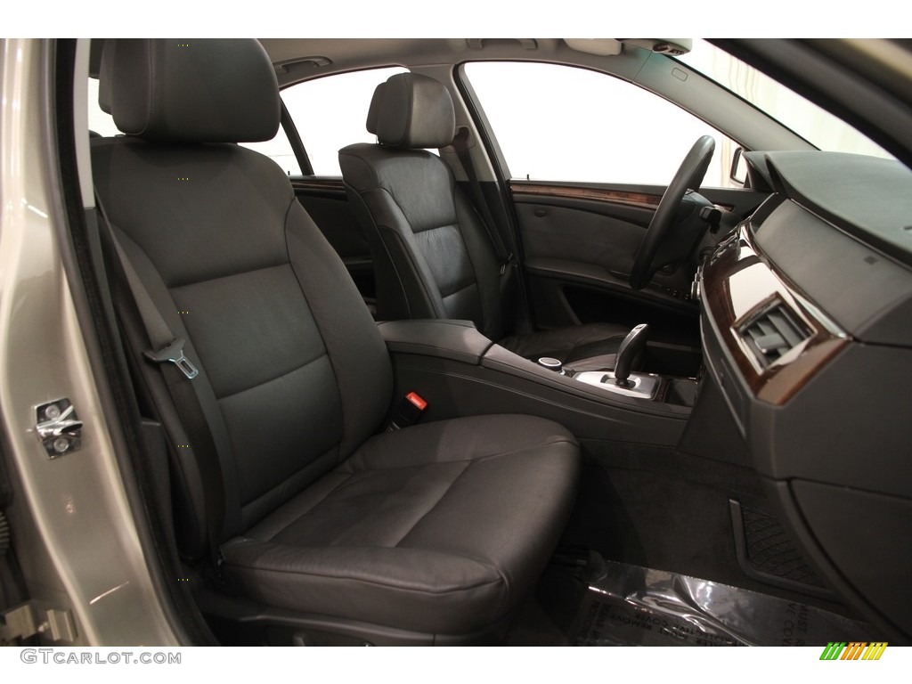 2008 5 Series 535xi Sedan - Platinum Bronze Metallic / Black Dakota Leather photo #18