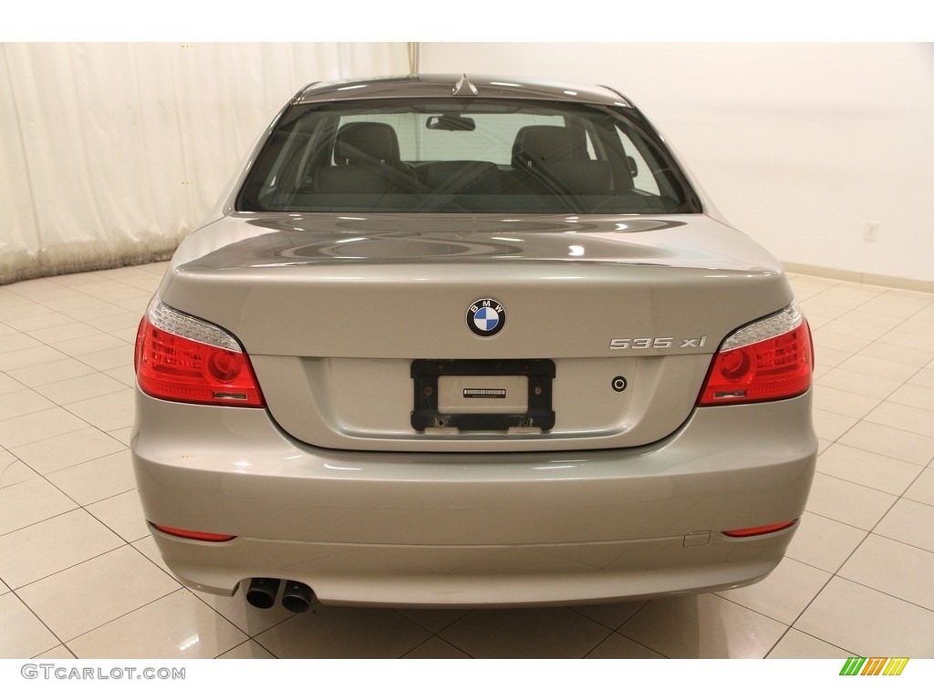 2008 5 Series 535xi Sedan - Platinum Bronze Metallic / Black Dakota Leather photo #24