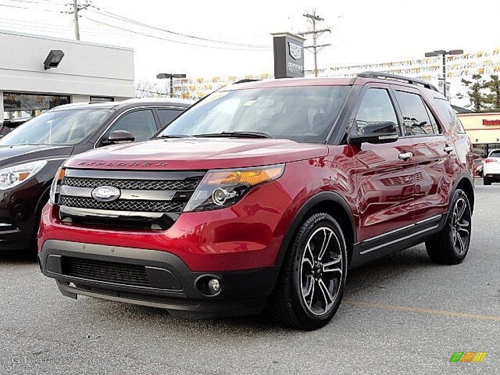 Ruby Red Metallic 2013 Ford Explorer Sport 4WD Exterior Photo #118870850